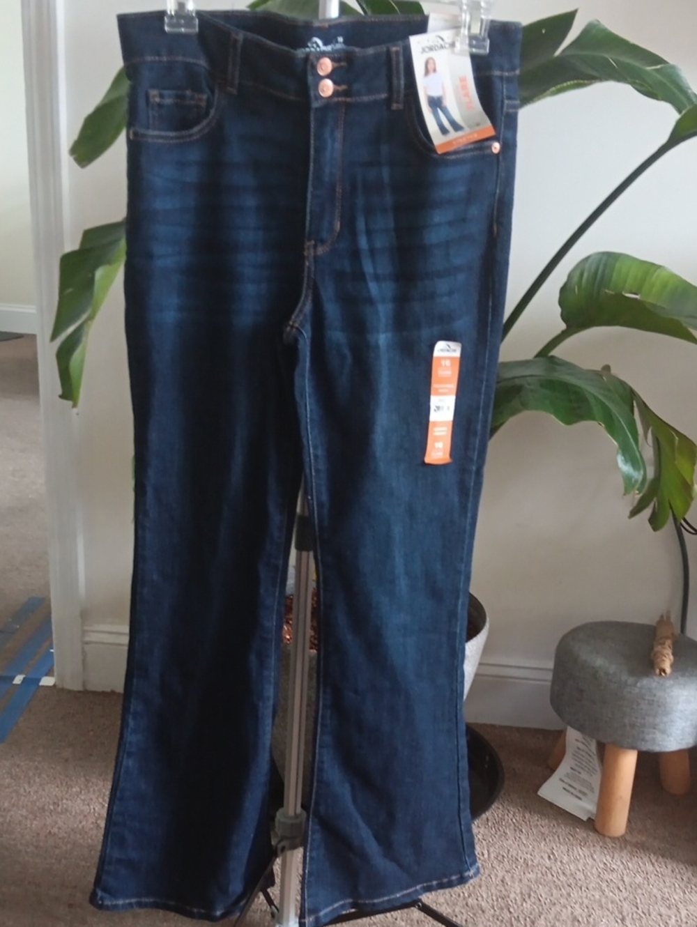 Jordache  Flared Jeans - Dark Blue Size 16 Girls